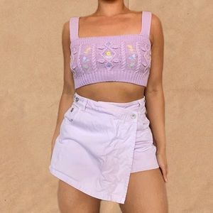 ZARA Lilac Skort